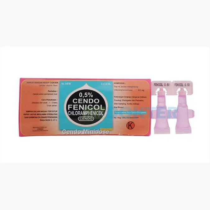 CENDO FENICOL TETES MATA MINIDOSE 0.5% 0.6 ML