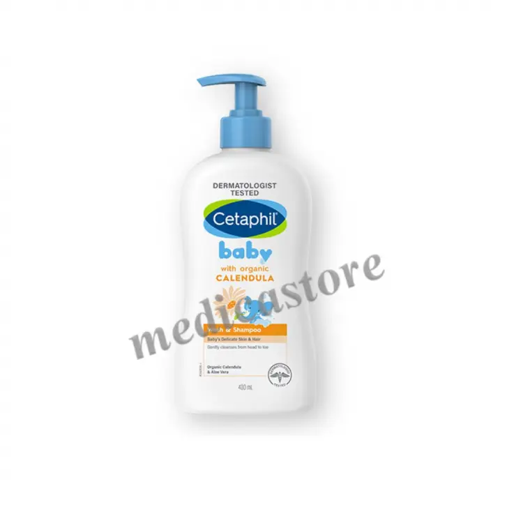 CETAPHIL BABY WITH ORGANIC CALENDULA WASH & SHAMPOO 400 ML