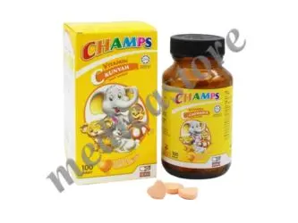 CHAMPS VITAMIN C CHEWABLE ORANGE TABLET KUNYAH 30'S