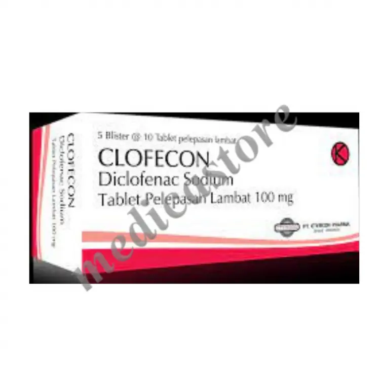 CLOFECON TABLET LEPAS LAMBAT 100 MG