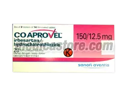 Coaprovel 150 mg/12.5 mg Tablet Salut Selaput