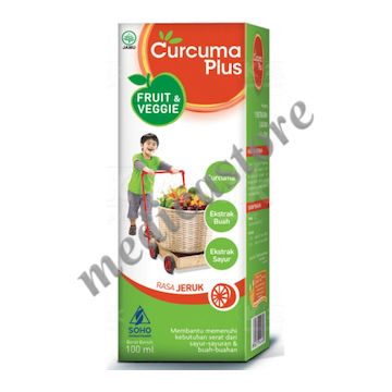 Curcuma Plus Fruit & Veggie Syrup Orange 100 ML