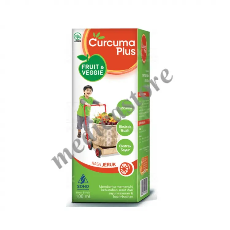 CURCUMA PLUS FRUIT & VEGGIE SYRUP ORANGE 100 ML