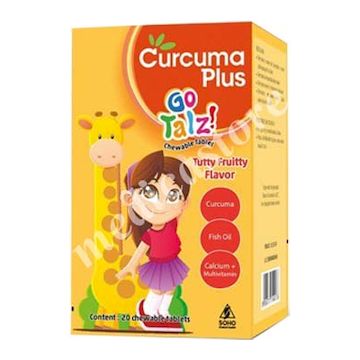 Curcuma Plus GO Talz Tutty Fruitty Tablet Kunyah 20's