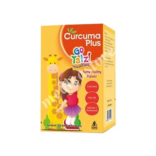 CURCUMA PLUS GO TALZ TUTTY FRUITTY TABLET KUNYAH 20'S