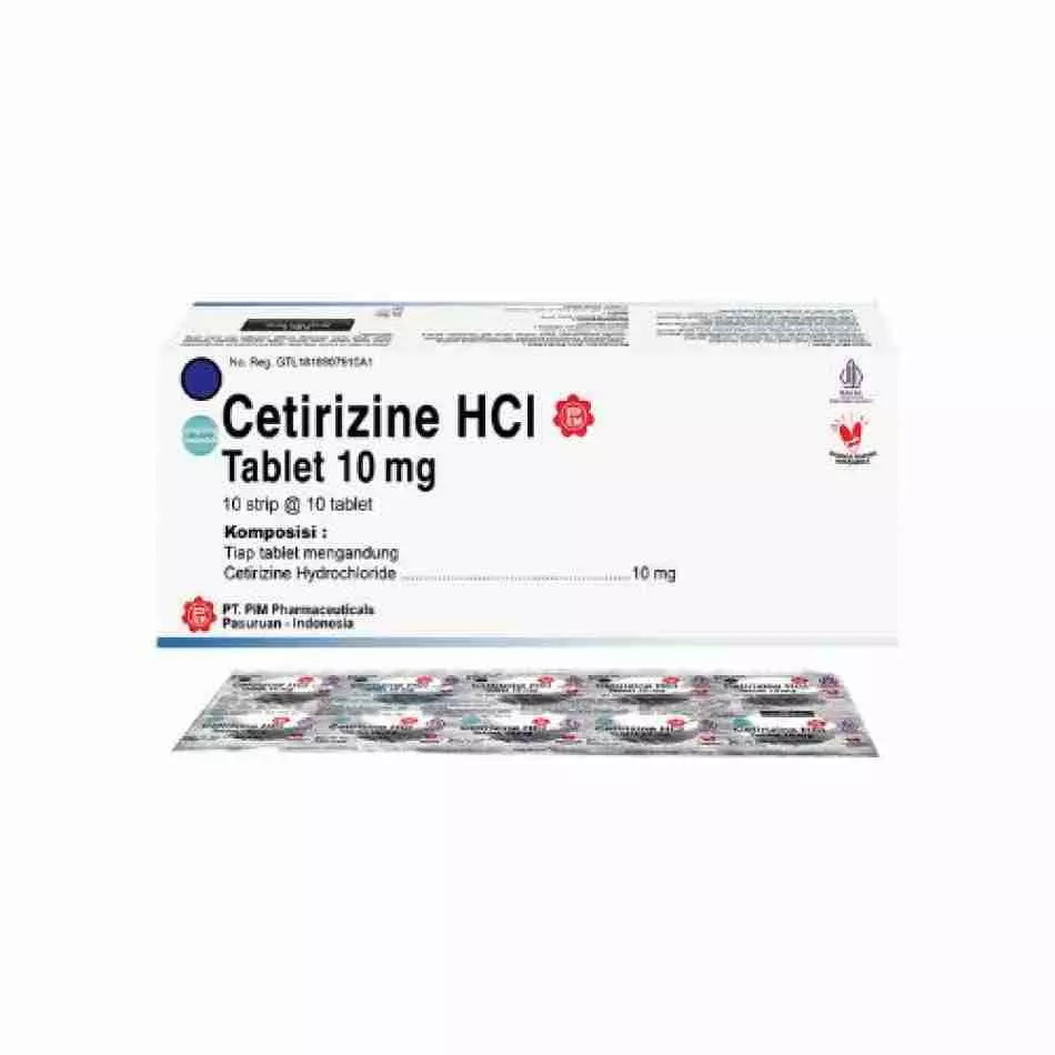 Cetirizine 10 mg Tablet (PIM)