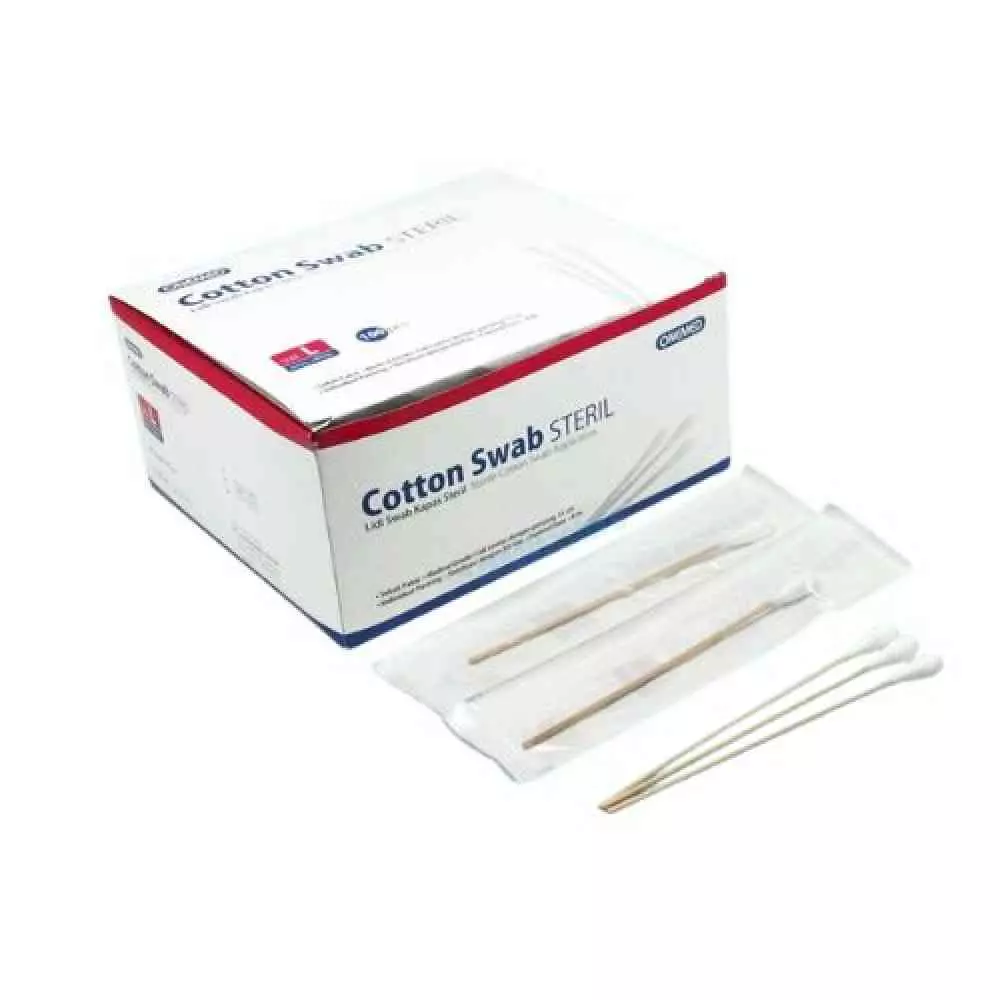 Cotton Swab Steril M 100 S Onemed