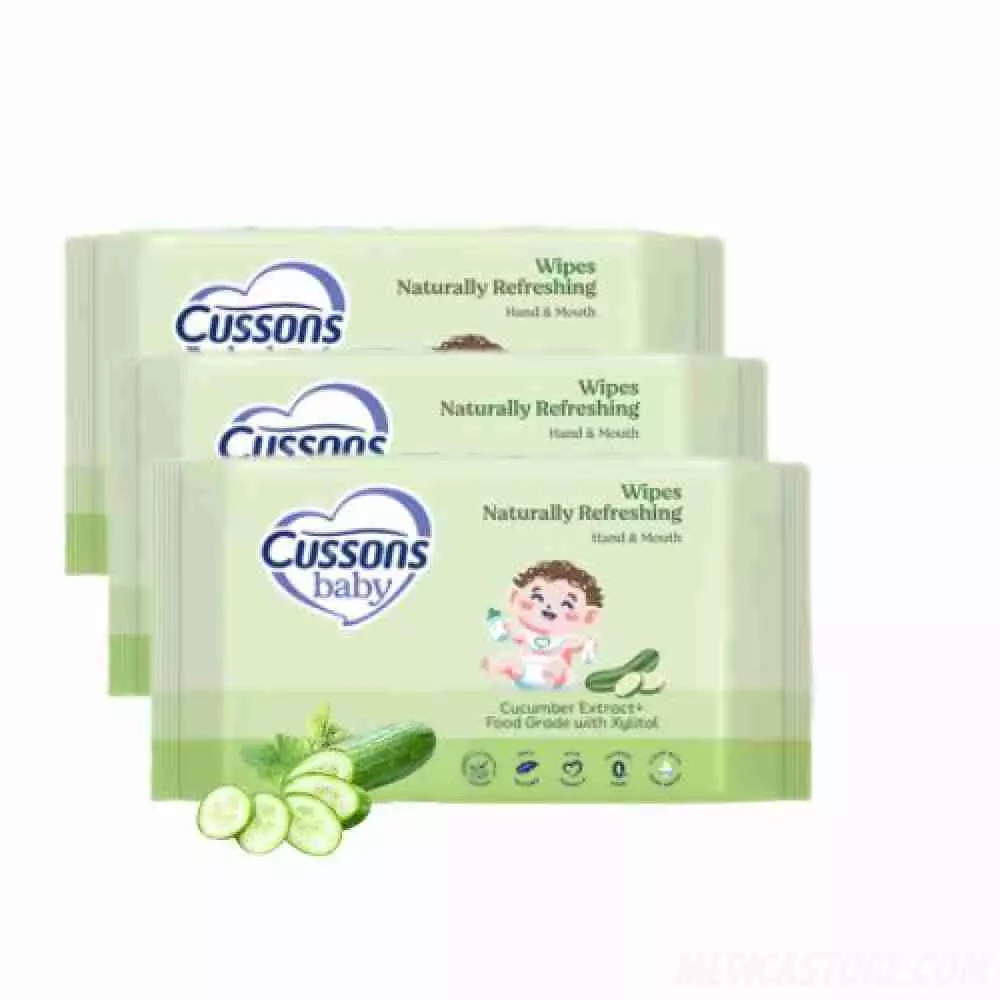 Cussons Baby Wipes 45 Sheet Hand Mouth Naturally Refreshing  Buy 1 Get 2