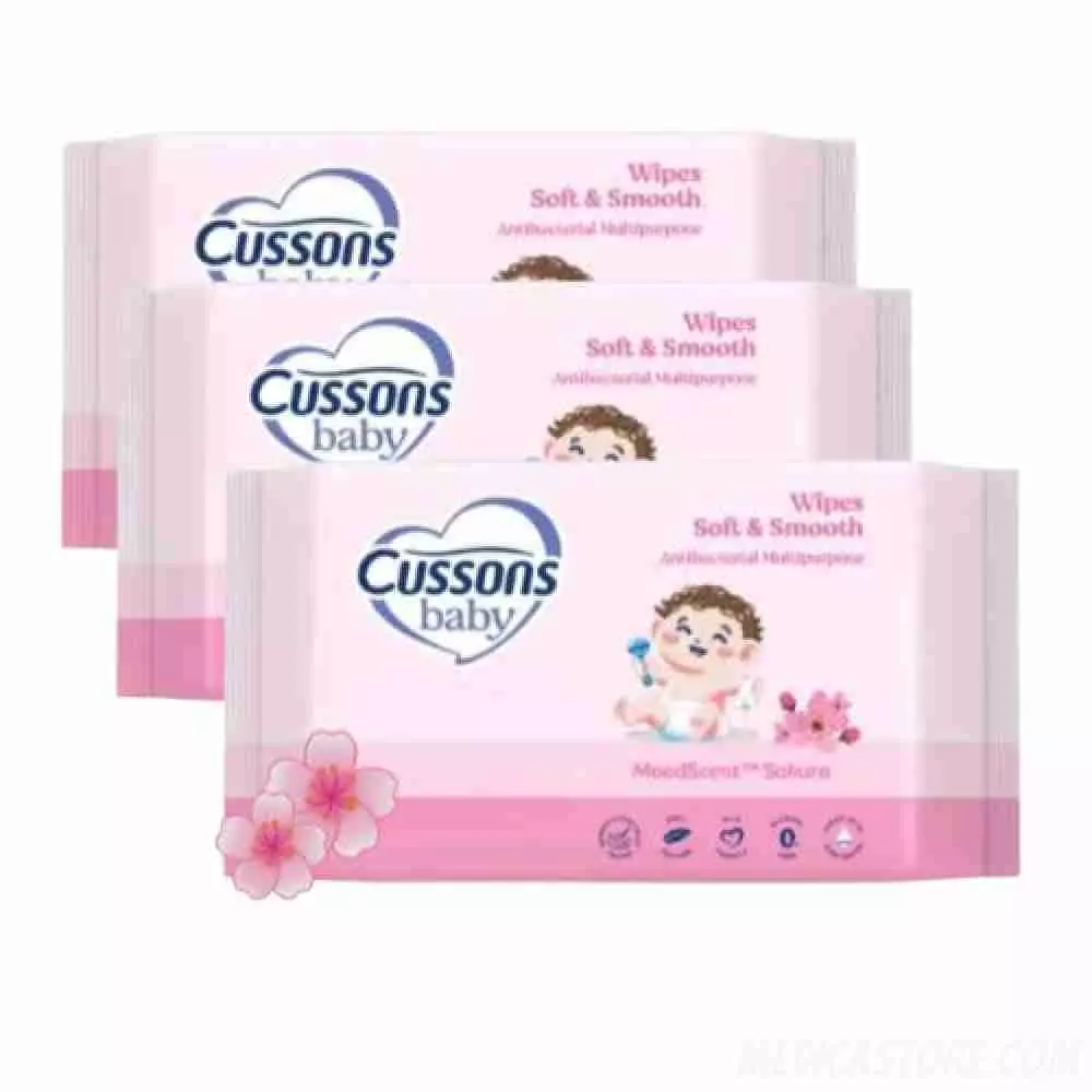 Cussons Baby Wipes 45'S Soft & Smooth Buy 1 get 2