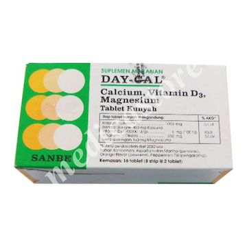 Day-cal Tablet Kunyah 16's