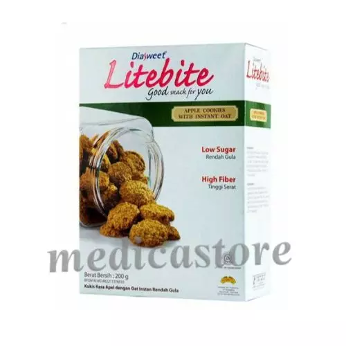 DIASWEET LITEBITE COOKIES APEL