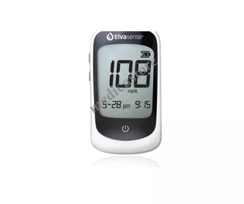 ELVASENSE BLOOD GLUCOSE METER ON