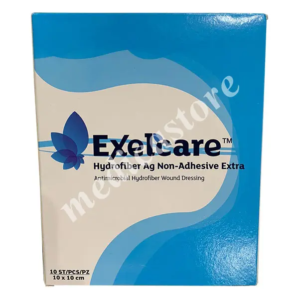 EXELCARE HYDROFIBER AG N.ADH EXTRA 10x10 CM 10'S