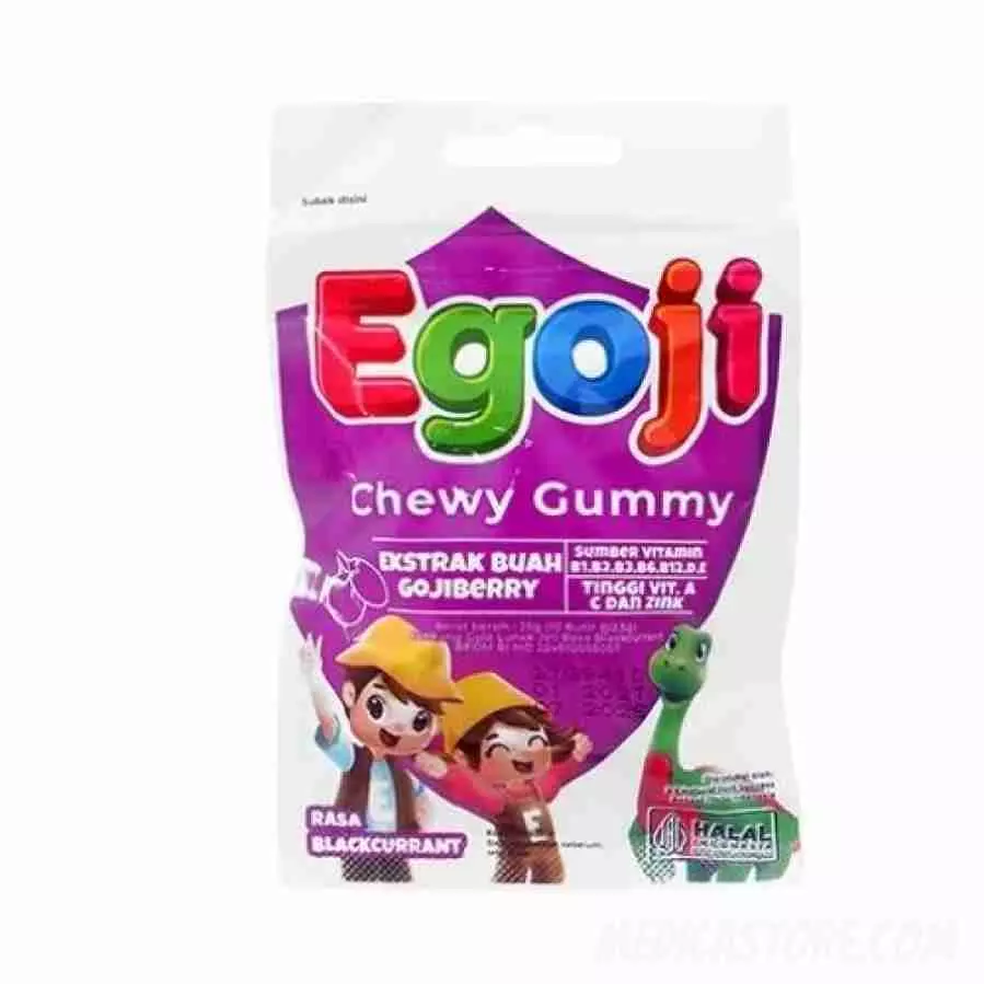 Egoji Chewy Gummy Blackcurrant Sachet 20 S
