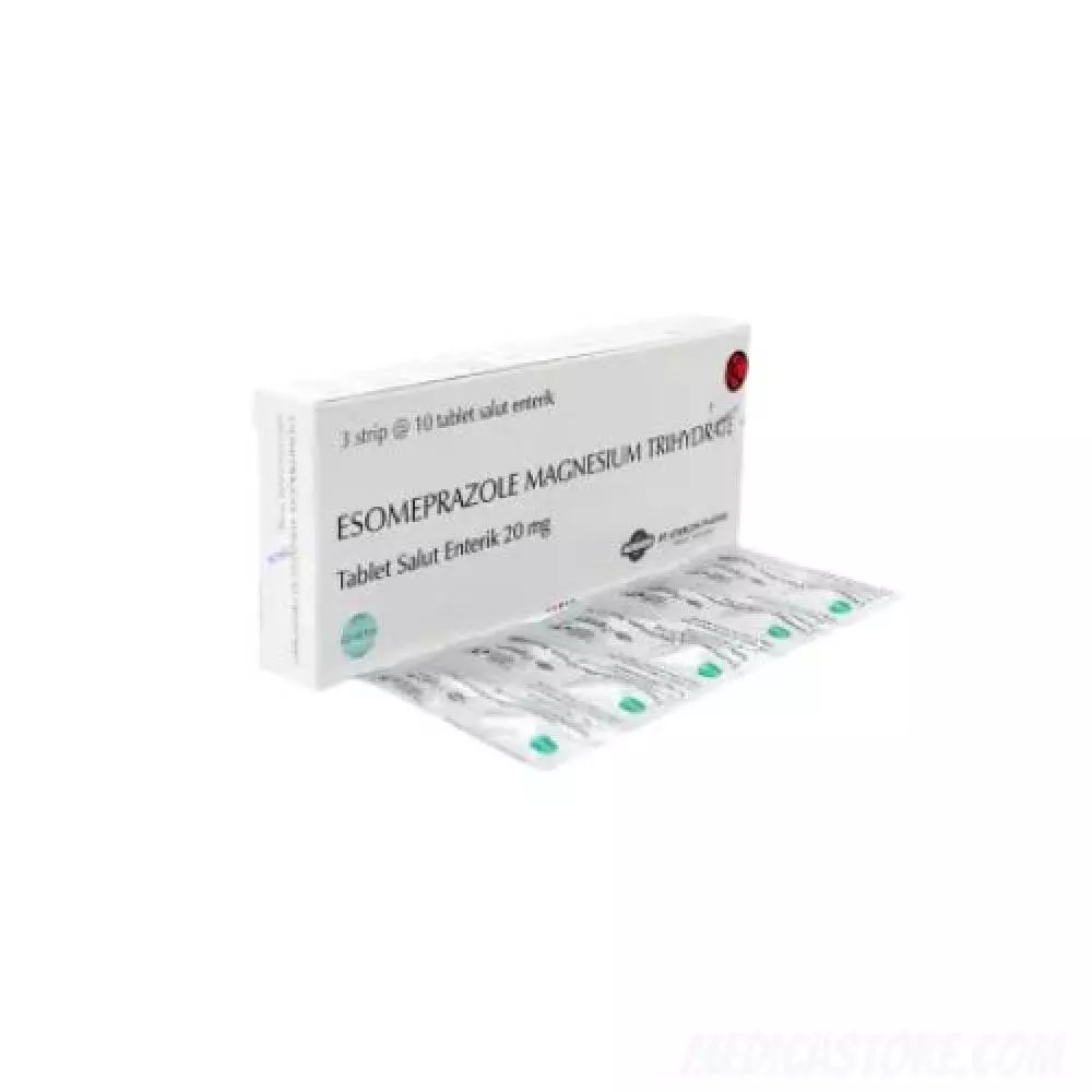 Esomeprazole Megnesium Trihydrate 20 mg Tablet 30's (Etercon)