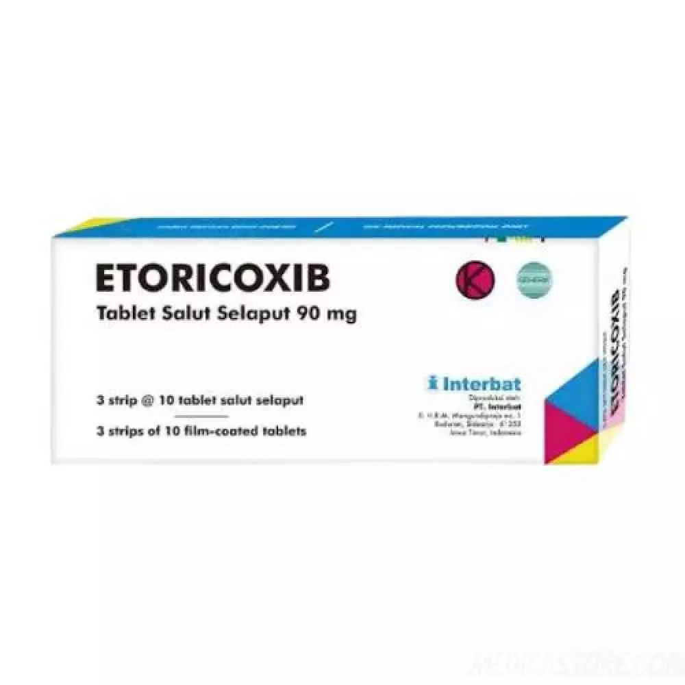 Etoricoxib 90 mg Tablet 30'S (INTERBAT)