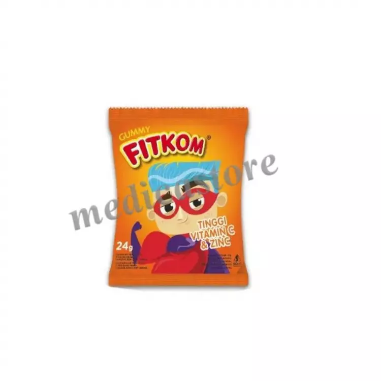 FITKOM GUMMY VITAMIN-C & ZINC (ORANGE) 5'S