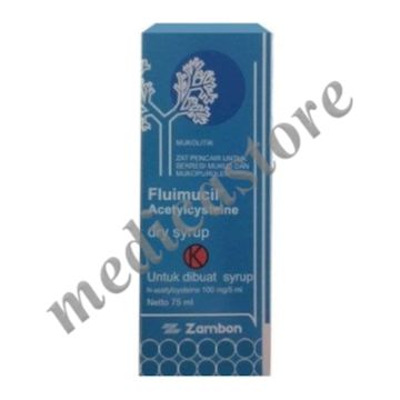 Fluimucil 100 Mg/5 MG Dry Syrup 75 ML