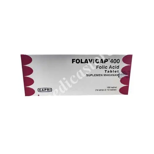 FOLAVICAP TABLET 400 MCG