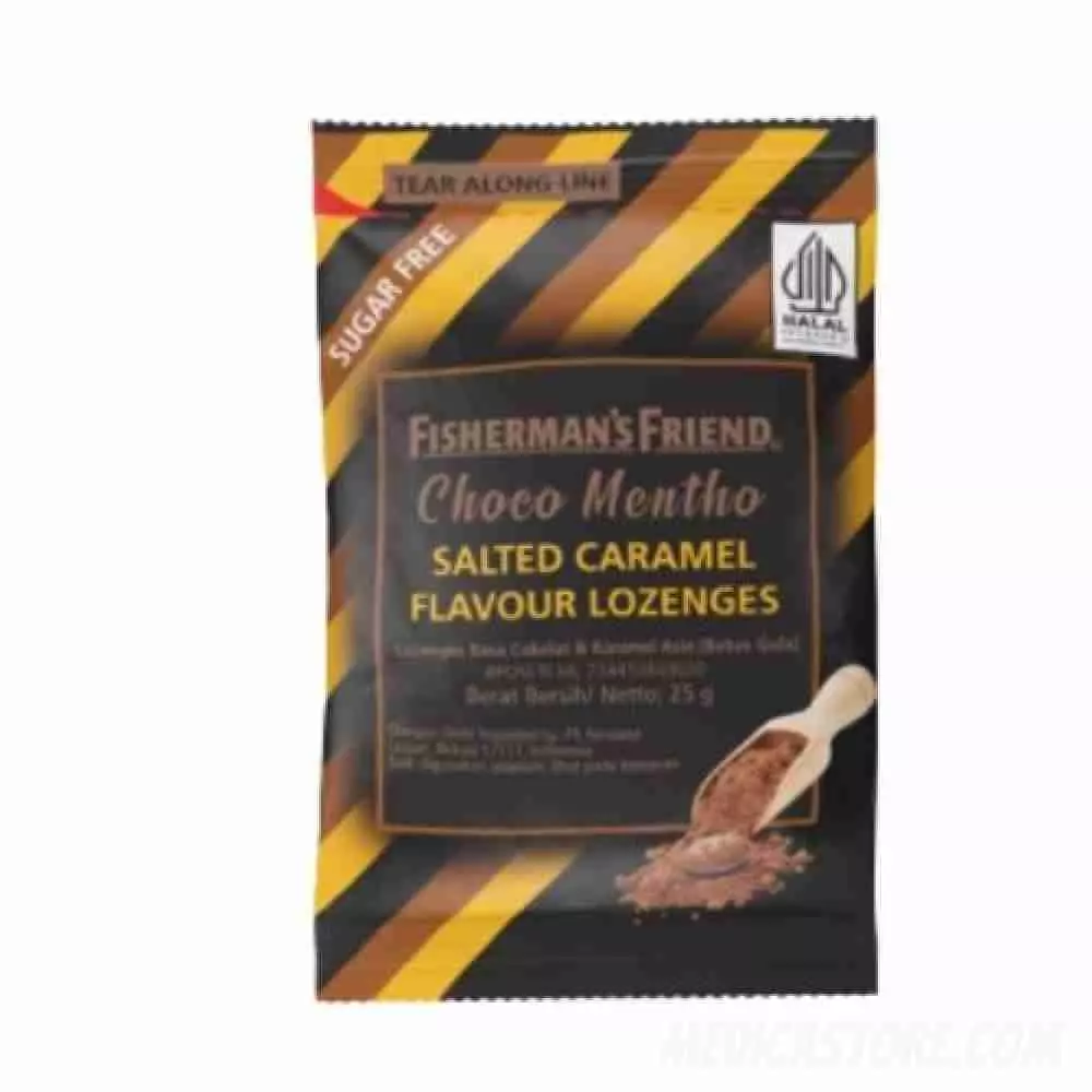Fishermans Choco Mentho Salted Caramel Flavour Lonzenges 25g