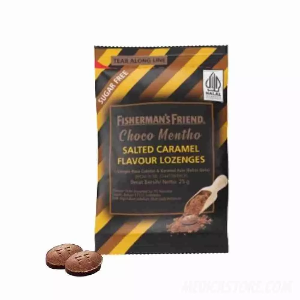 Fishermans Choco Mentho Salted Caramel Flavour Lonzenges 25g