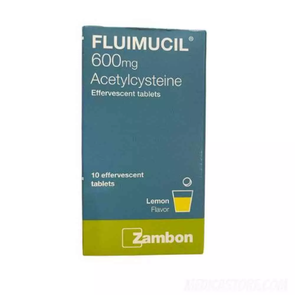 Fluimucil 600 mg Tablet Effervescent Strip 2'S