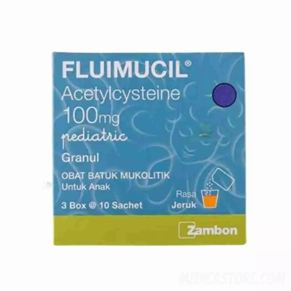 Fluimucil Pediatric 100 mg Sachet 30'S