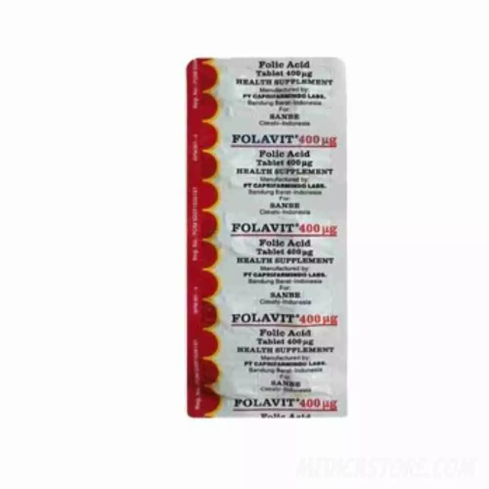 FOLAVIT TABLET 400MCG