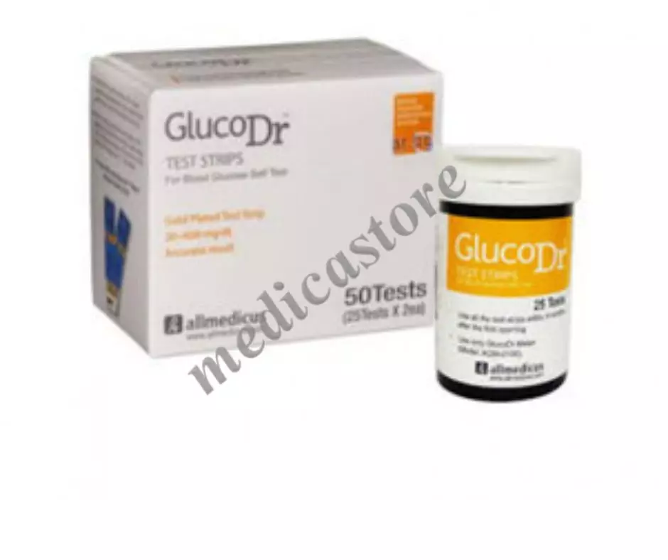 GLUCODR BLOOD GLUCOSE TEST STRIP 25'S