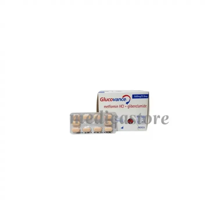 Glucovance 500 mg/2.5 mg Tablet Salut Selaput