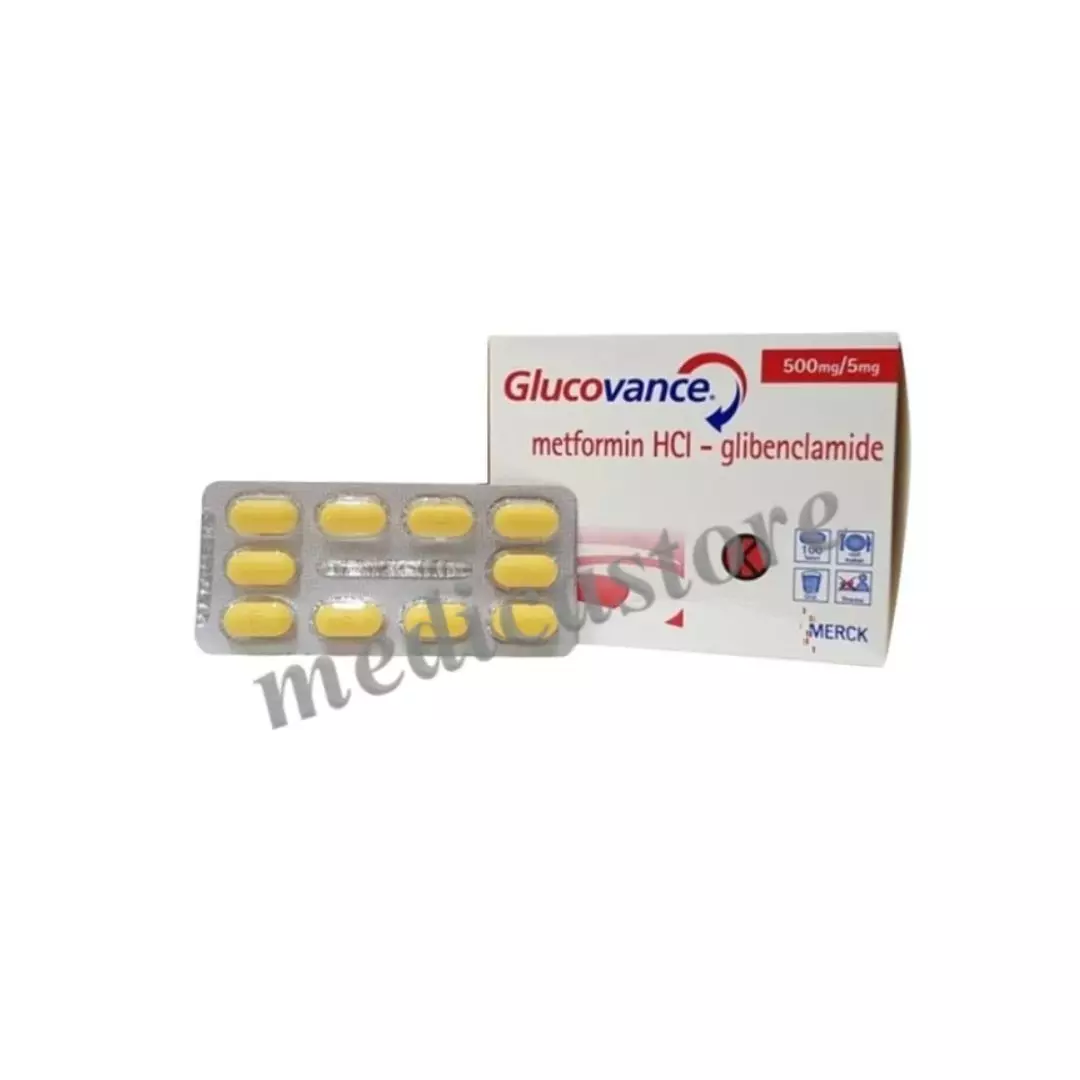 Glucovance 500 mg/5 mg Tablet Salut Selaput