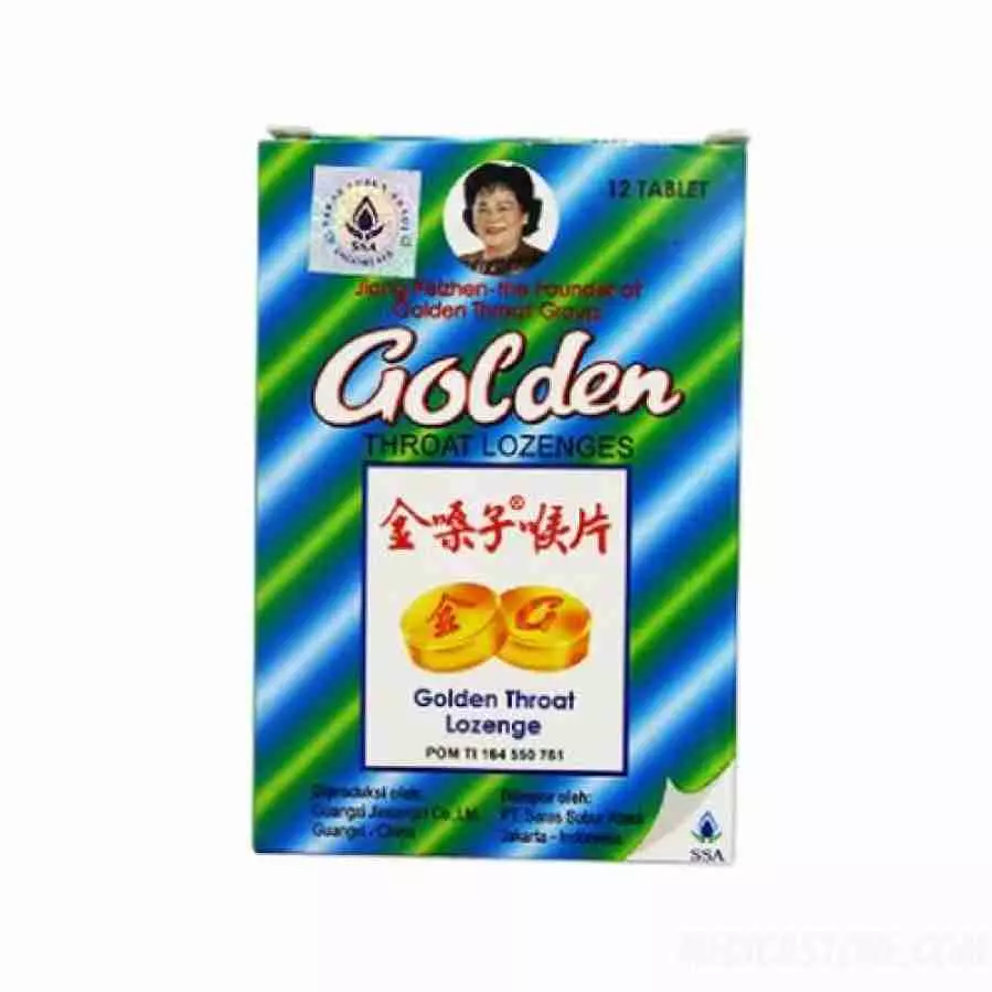 GOLDEN THROAT LOZENGES 12'S