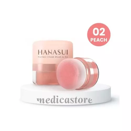 HANASUI PERFECT CHEEK BLUSH&GO PEACH 02