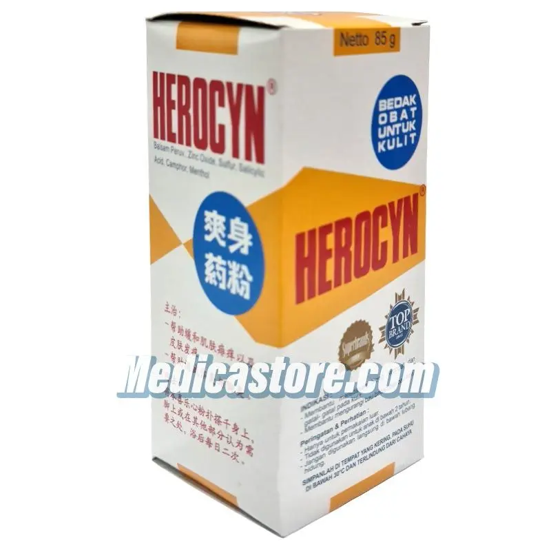 HEROCYN MEDICATED SKIN POWDER 85 GR