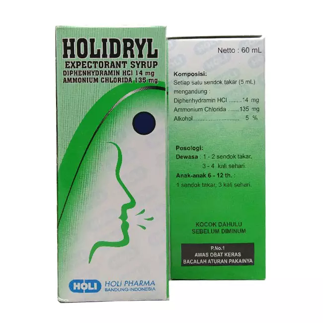 HOLIDRYL EXPECTORANT SYRUP 60 ML