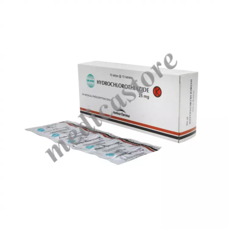 Hydrochlorothiazide  25 mg Tablet