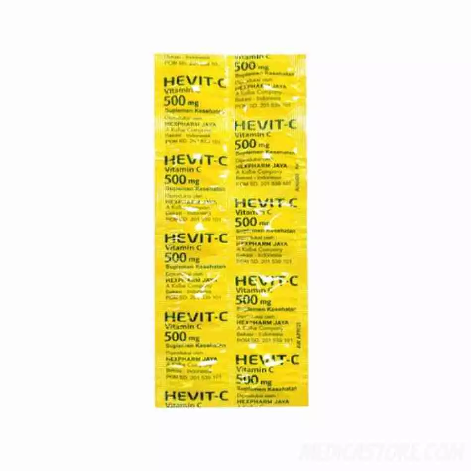 Hevit C 500 mg Tablet 100's