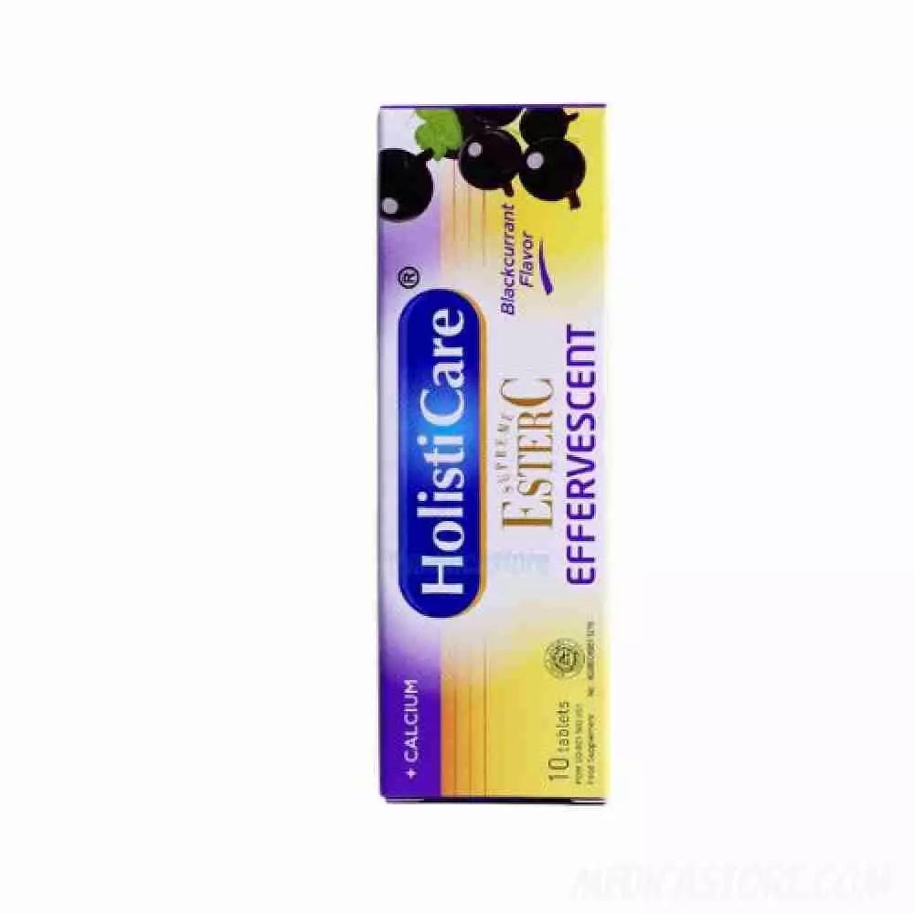 HOLISTICARE SUPREME ESTER C EFF BLACKCURRANT 10 TABLET