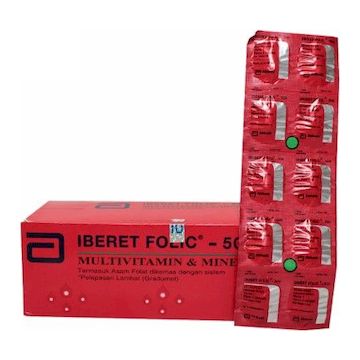 Iberet Folic-500 Tablet Salut Selaput