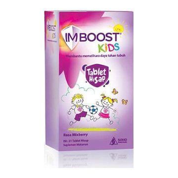 Imboost Kids Mixberry Tablet Hisap 21's 