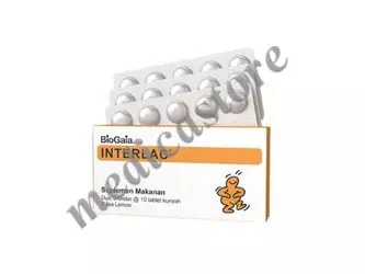 INTERLAC TABLET KUNYAH LEMON 30'S