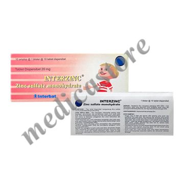Interzinc Tablet Dispersible 20 MG 10's