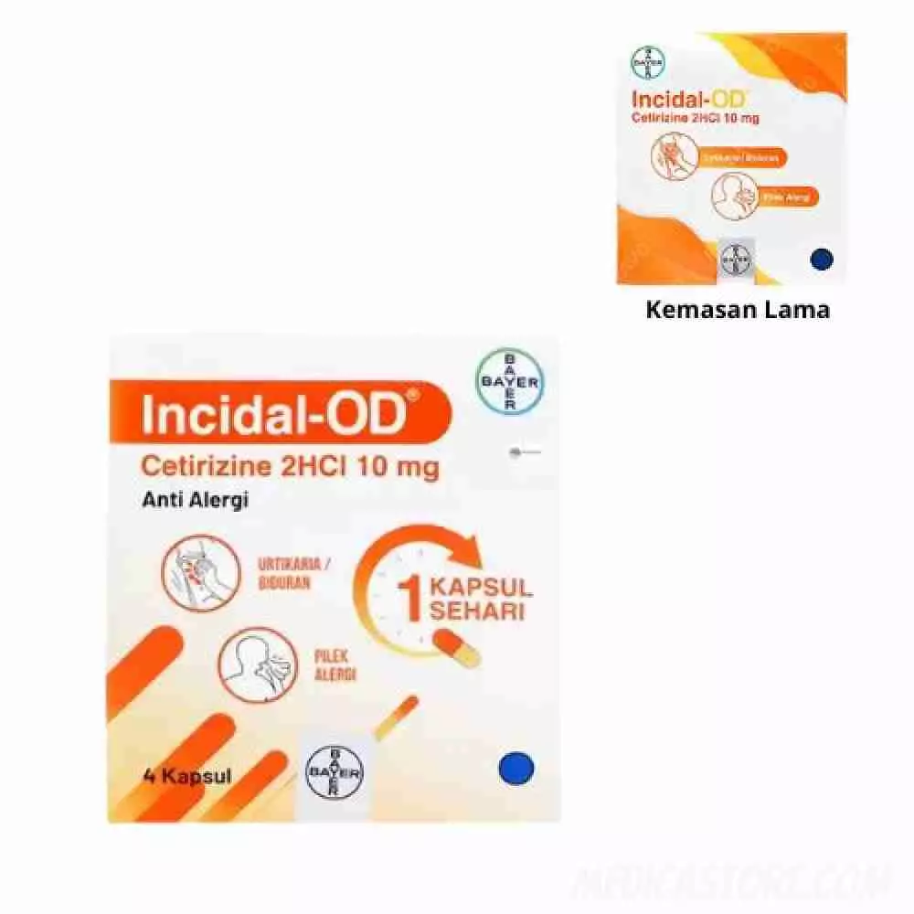 Incidal OD 10 mg Kapsul 4's