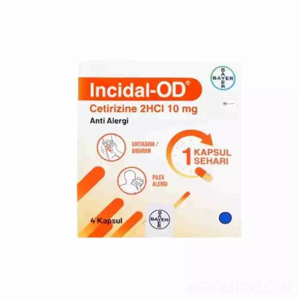 Incidal OD 10 mg Kapsul 4's