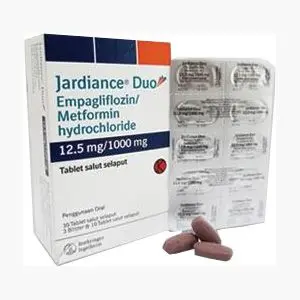 Jardiance Duo 12.5 mg/1000 mg Tablet Salut Selaput