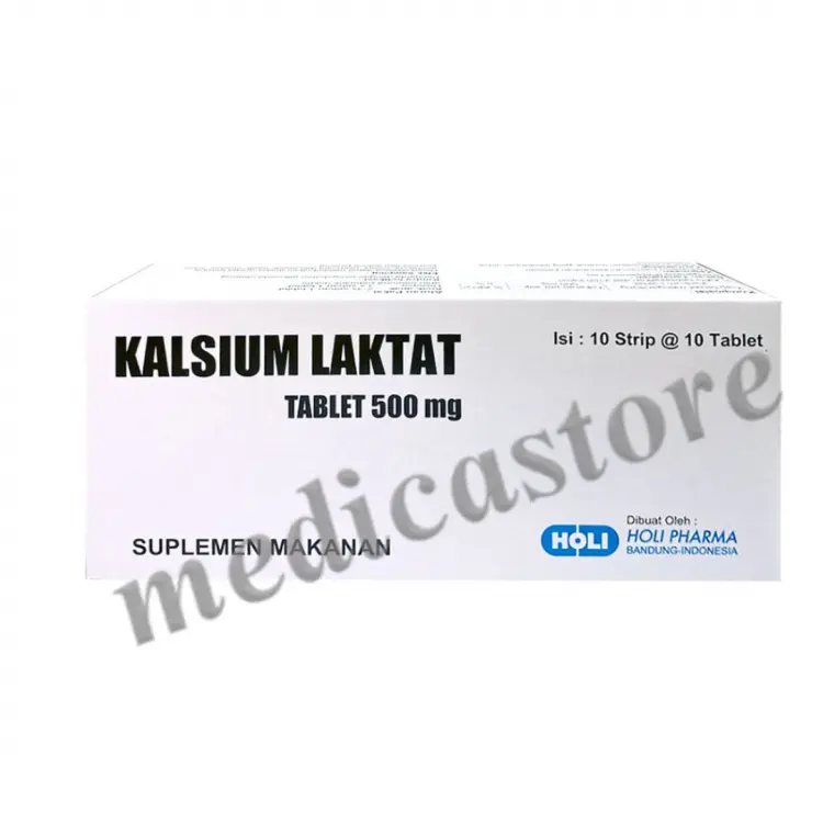 KALSIUM LAKTAT KAPLET 500 MG 100'S