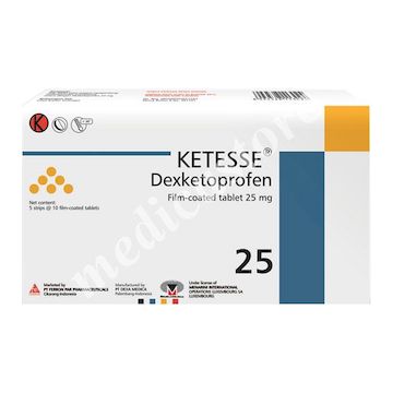 Ketesse Tablet Salut Selaput 25 MG 