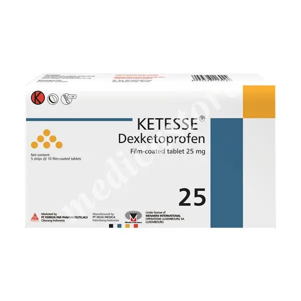 Ketesse 25 mg Tablet Salut Selaput