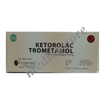 Ketorolac Tablet Salut Selaput 10 MG