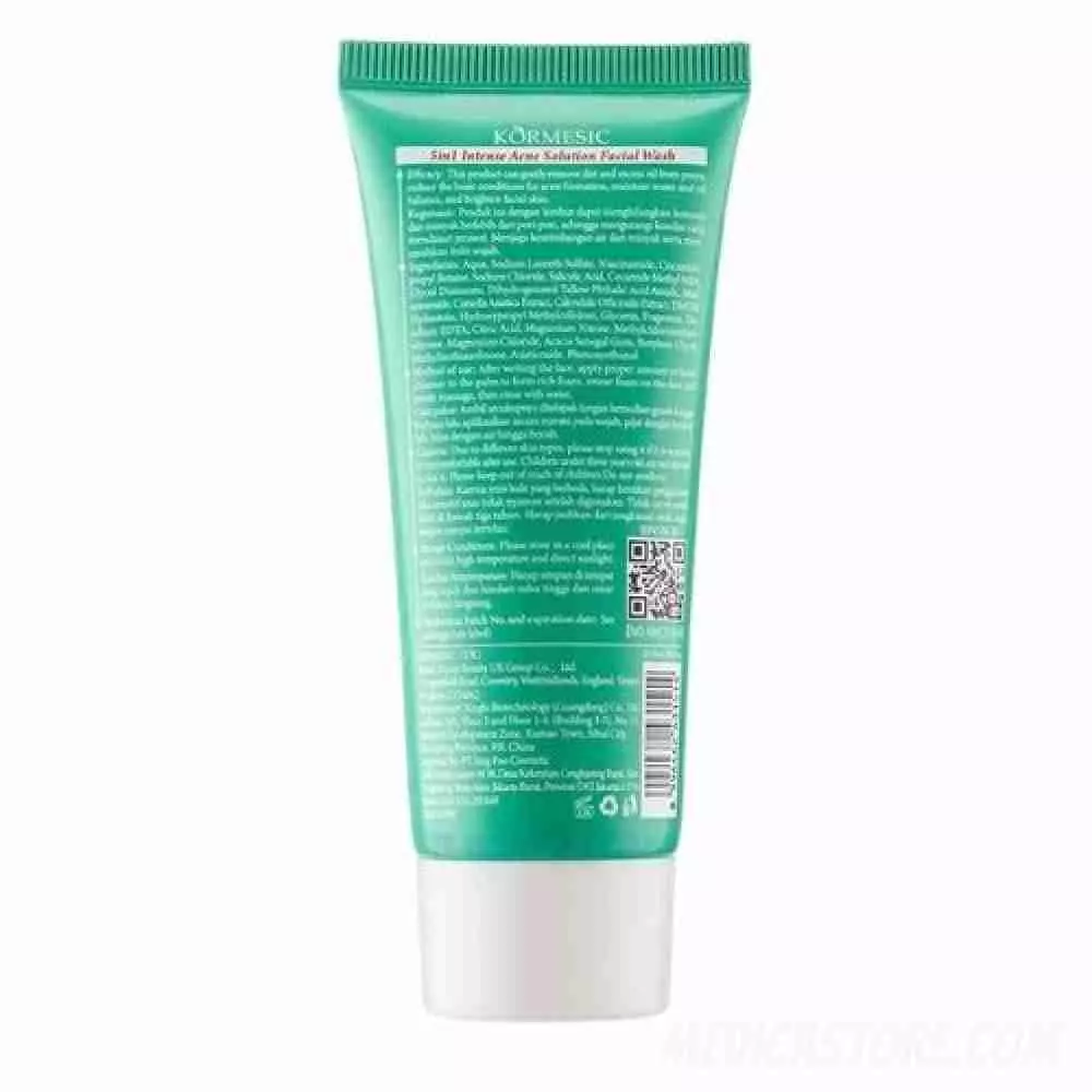 Kormesic 5in1 Intense Acne Solution Facial Wash 60 gr